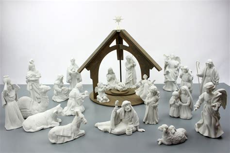 avon porcelain nativity set